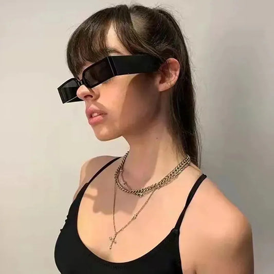 NO CAP Vintage Rectangle Summer Sun glasses