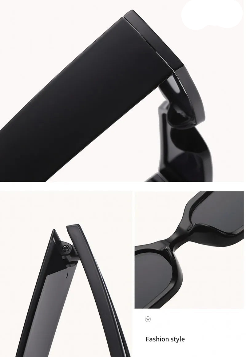 NO CAP Vintage Rectangle Summer Sun glasses